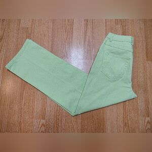 Christopher & Banks women's ,Mint Green Flare Jeans, Size 6